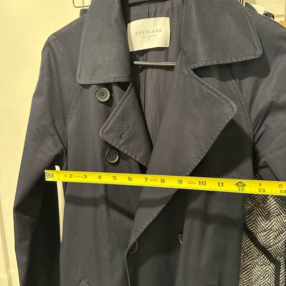 Everlane Modern Trench Drape Coat in Navy - Picture 8 of 8